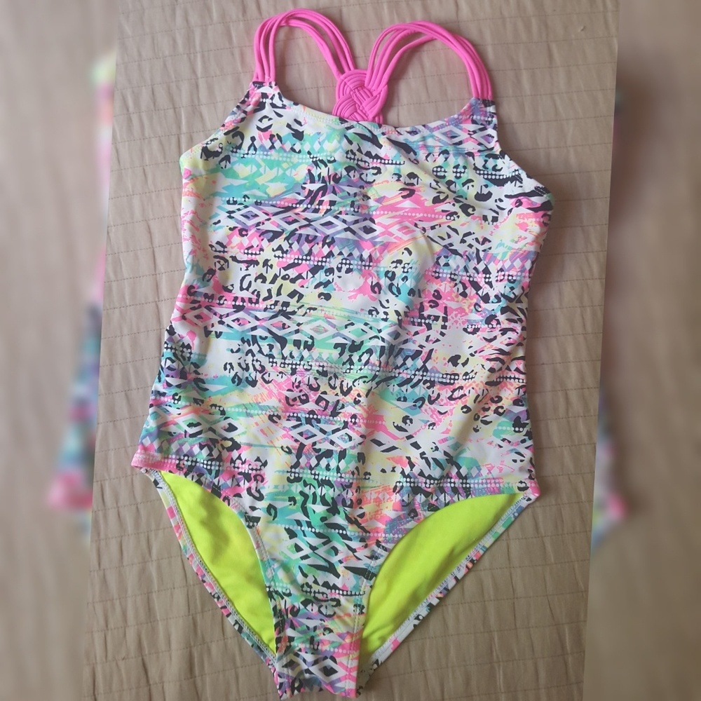 Breaking Waves Girls Swimsuit - Picture 2 of 4